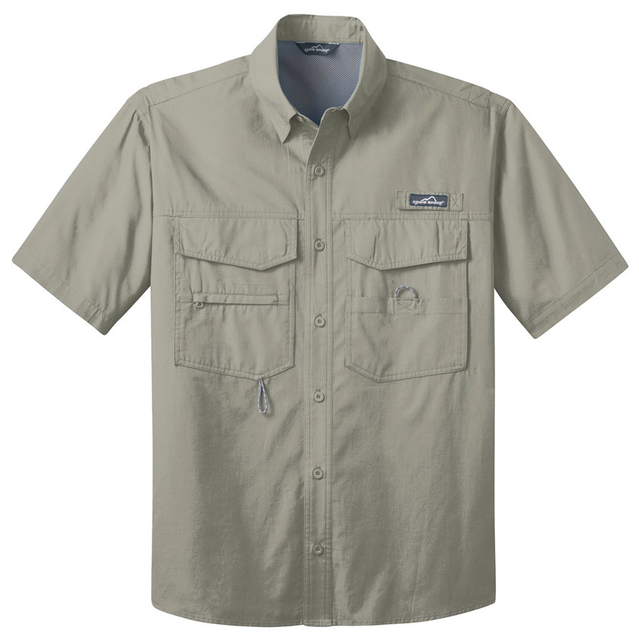 Brand Neweddie Bauer Short Sleeve Fishing Shirt